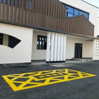 消防車道消防登高場地及回車場劃線標準 登高消防車作業區施工